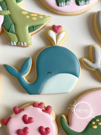 Cortador de Galletas Ballena con Corazón