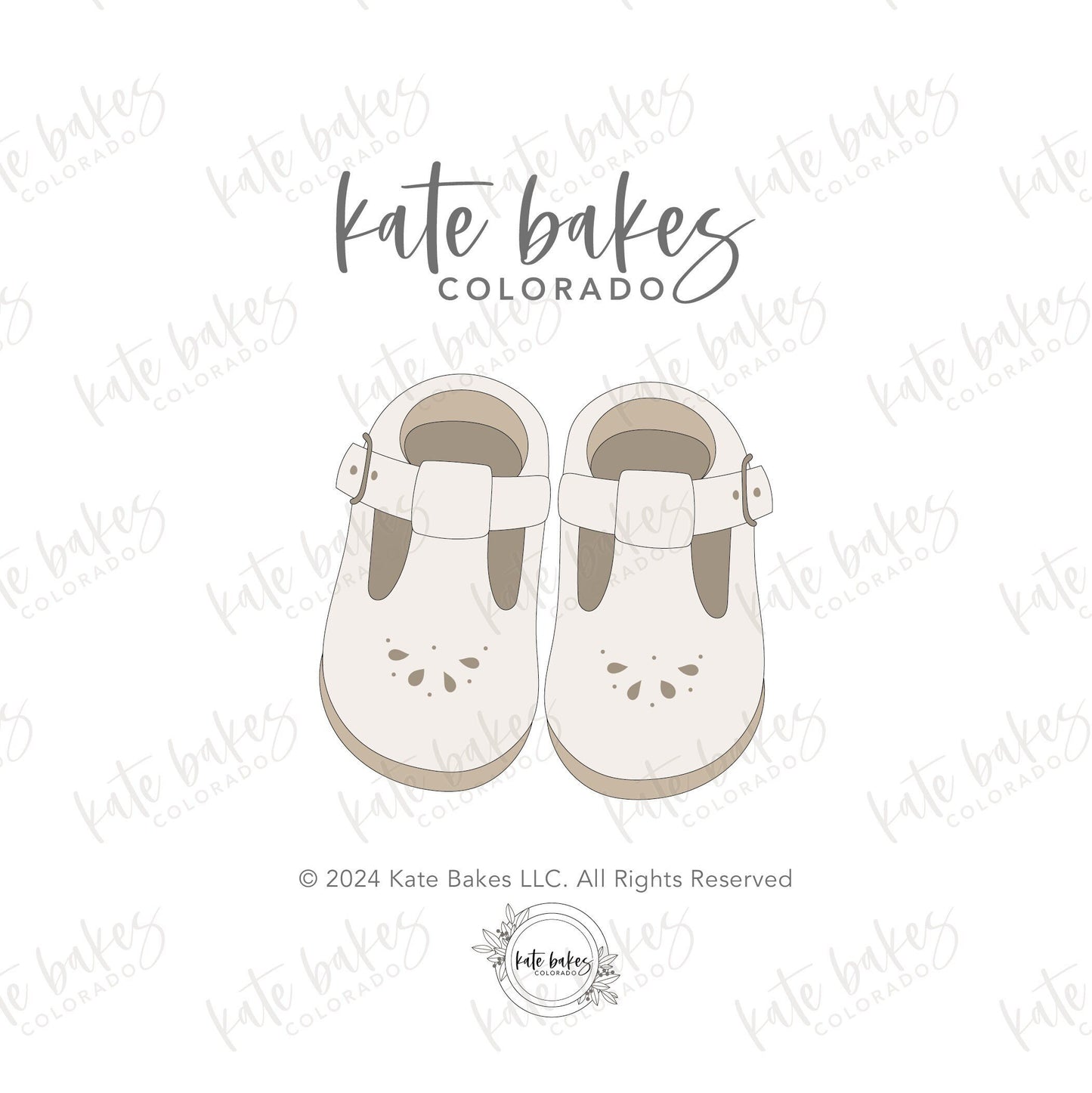 Baby Mary Jane Shoes Cookie Cutter