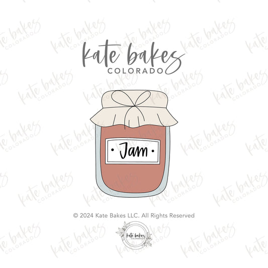 Jar of Jam Cookie Cutter