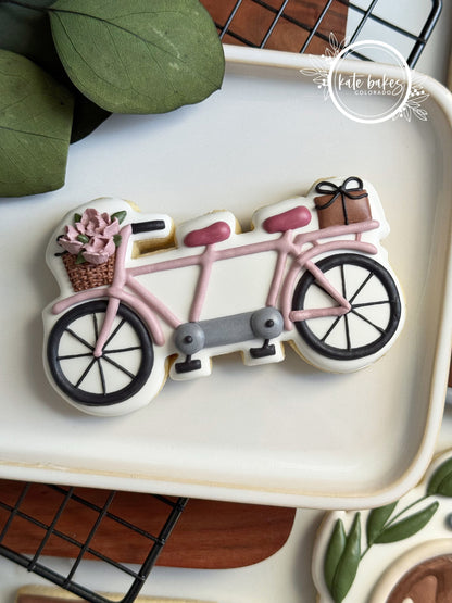 Cortador de galletas de bicicleta tándem