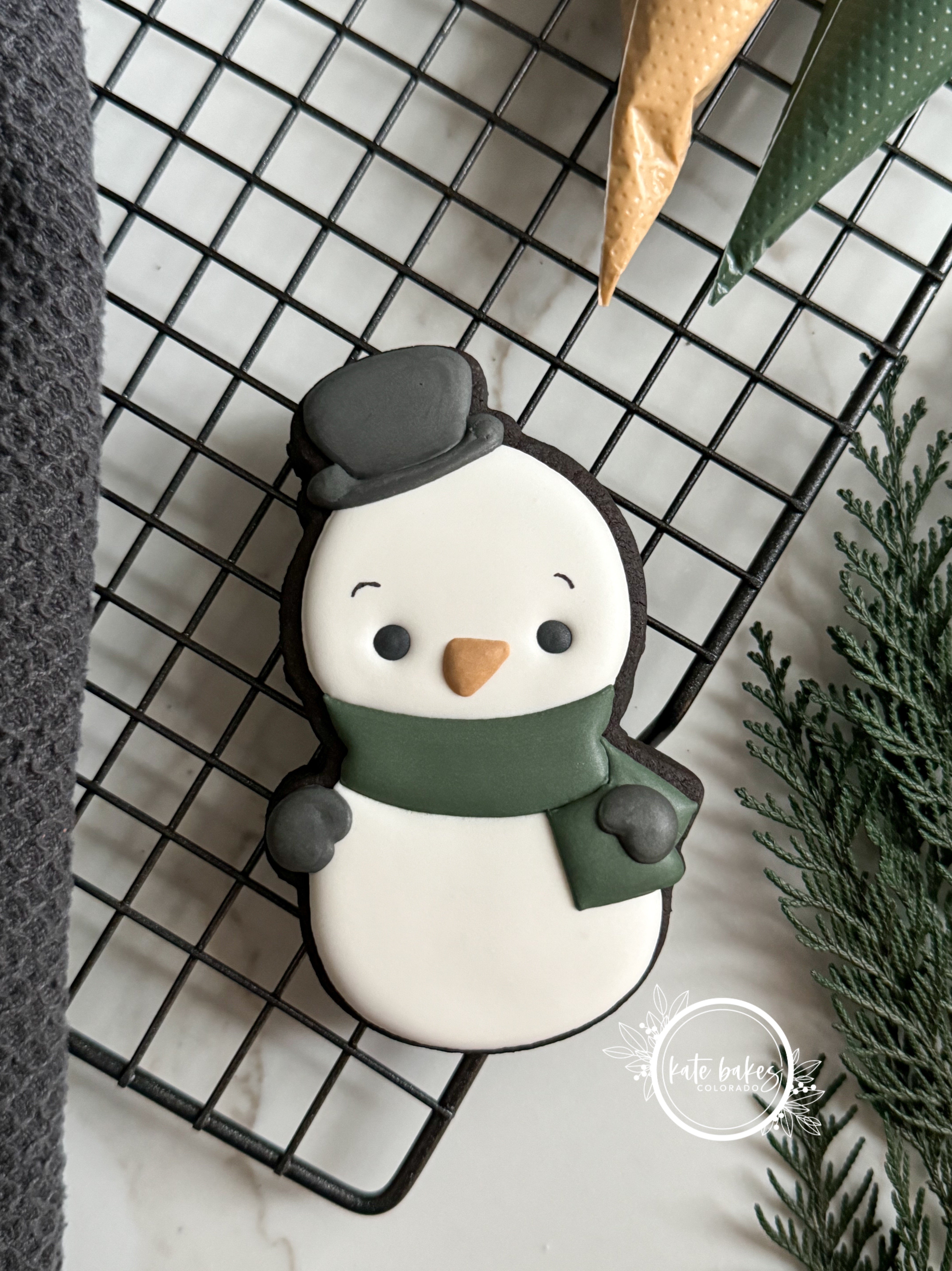 Tagliabiscotti In Acciaio Inox A Forma Di Pupazzo Di Neve - BLEX Halusky Snow-Man 4.8x4.3 Cm