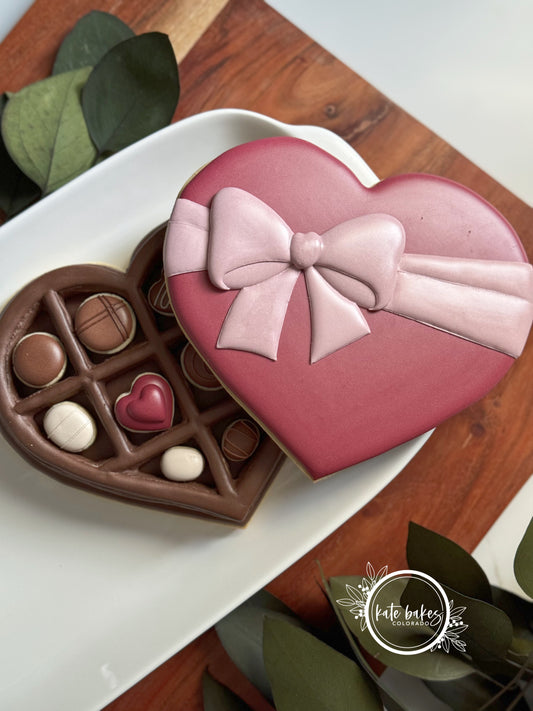 Heart Shaped Cookie Chocolate Box Template