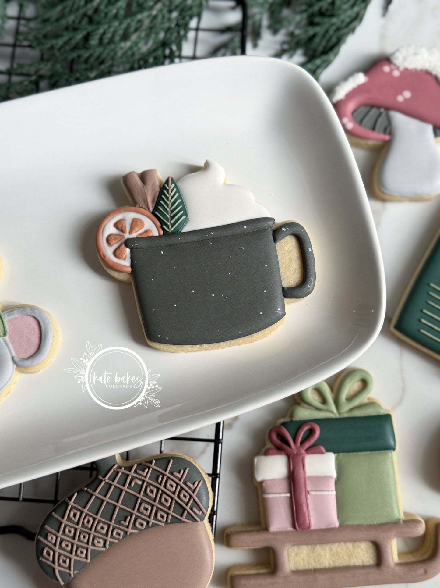 Mug with Orange Slice Cookie Cutter