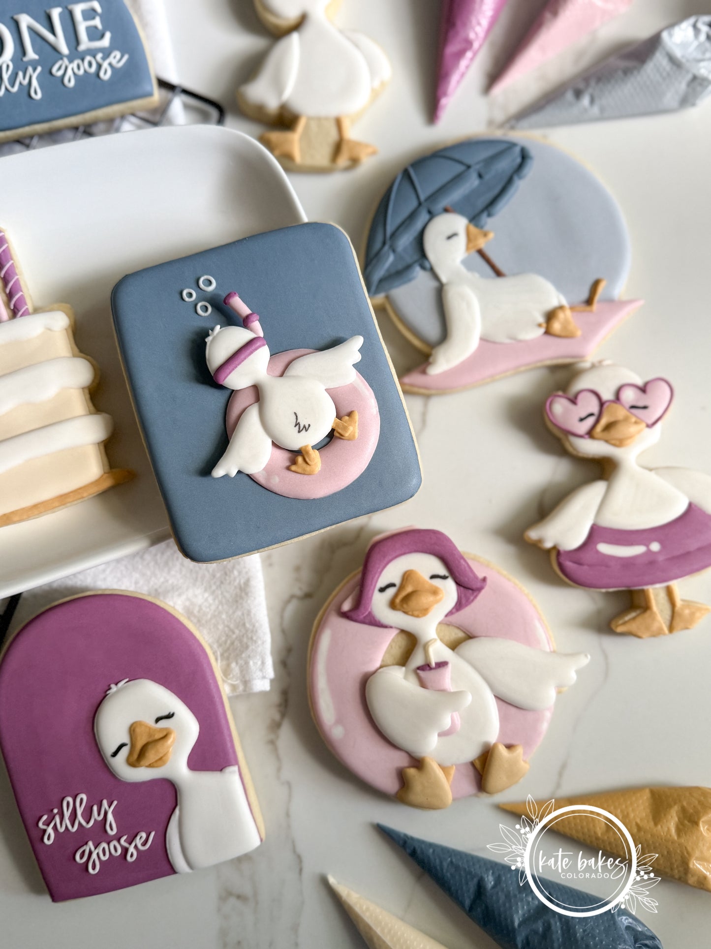 Silly Goose Summer Template + Transfer Sheet
