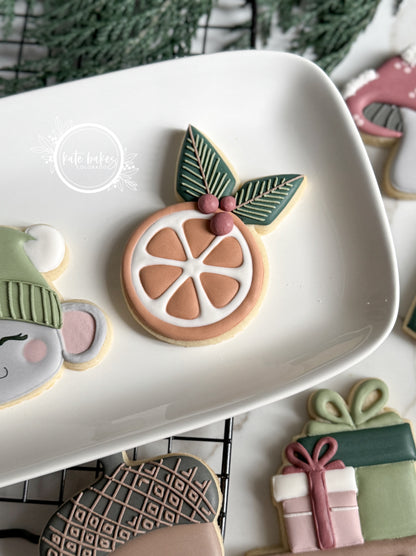 Orange Slice with Greenery Cookie Cutter