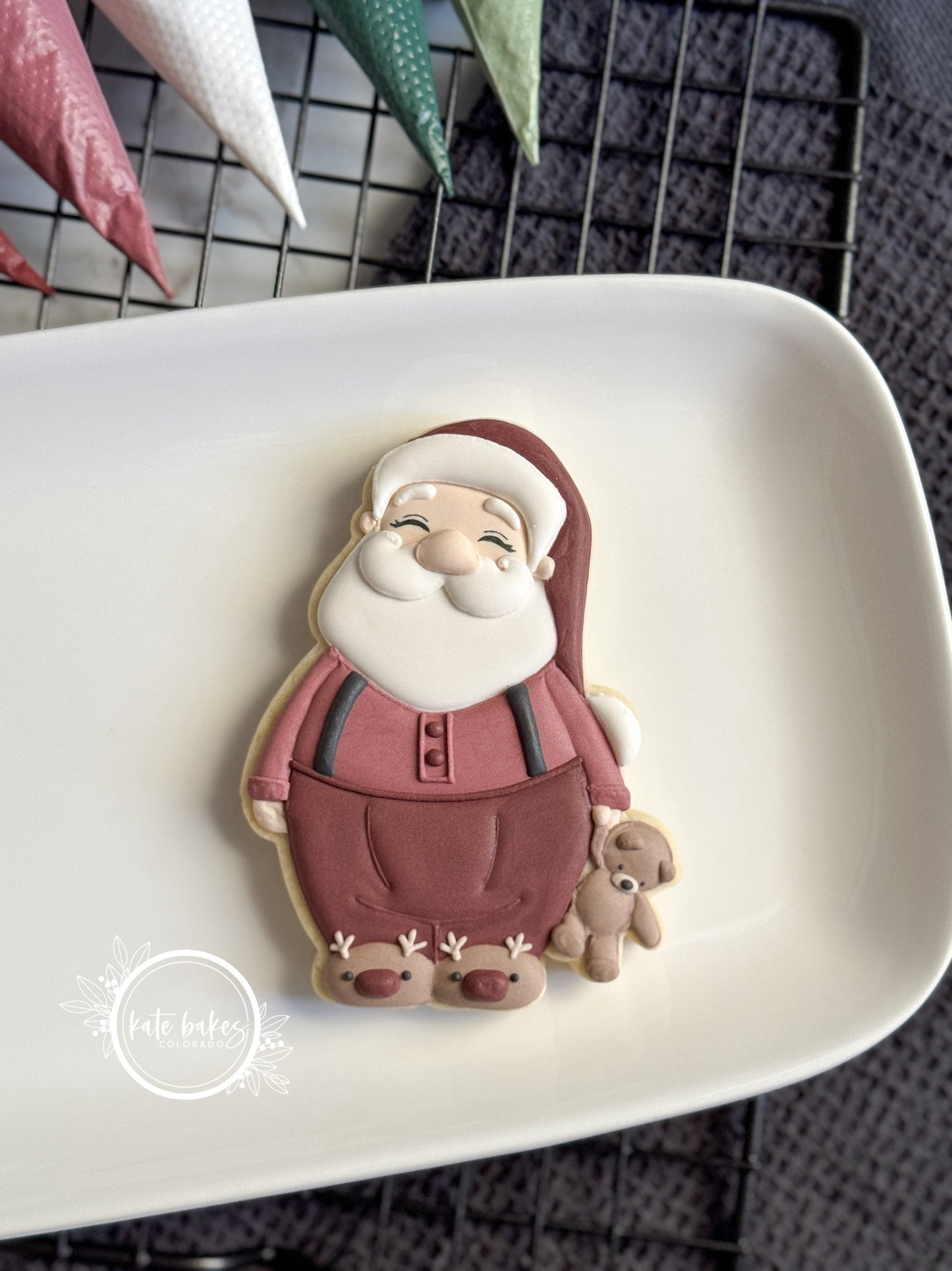 Santa in PJs No.2 Cookie Cutter