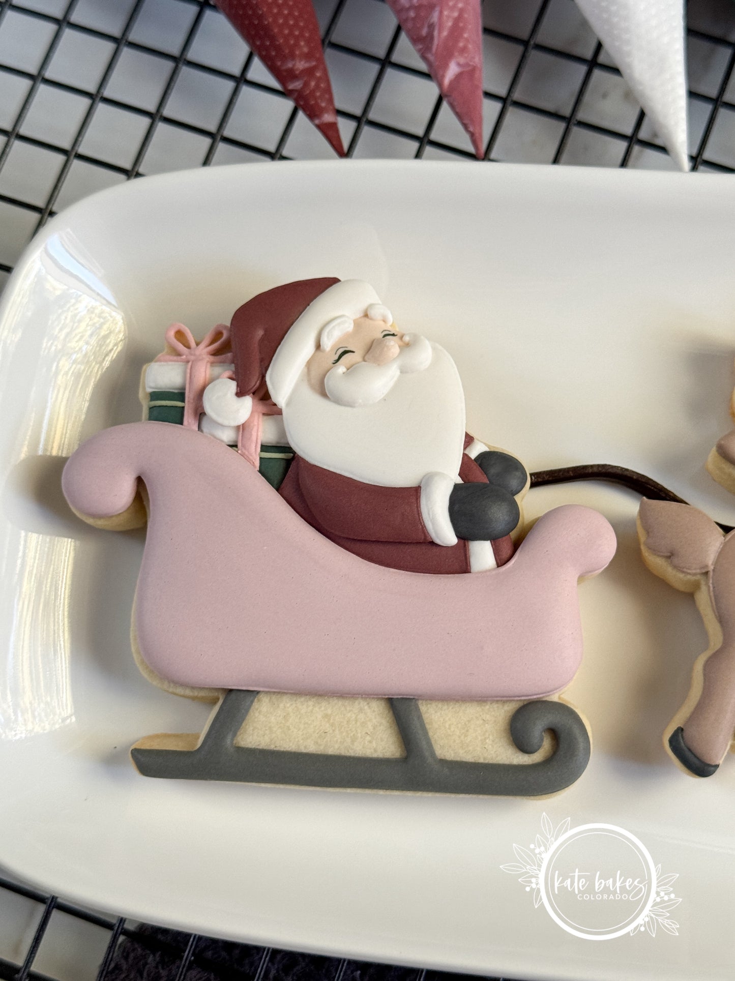Santa in Sleigh and Reindeer Cookie Cutter (SET OF 3)