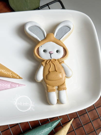 Boho Bunny with Hoodie Cookie Cutter