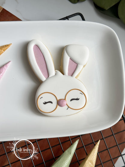 Cortador de galletas con cara de conejito