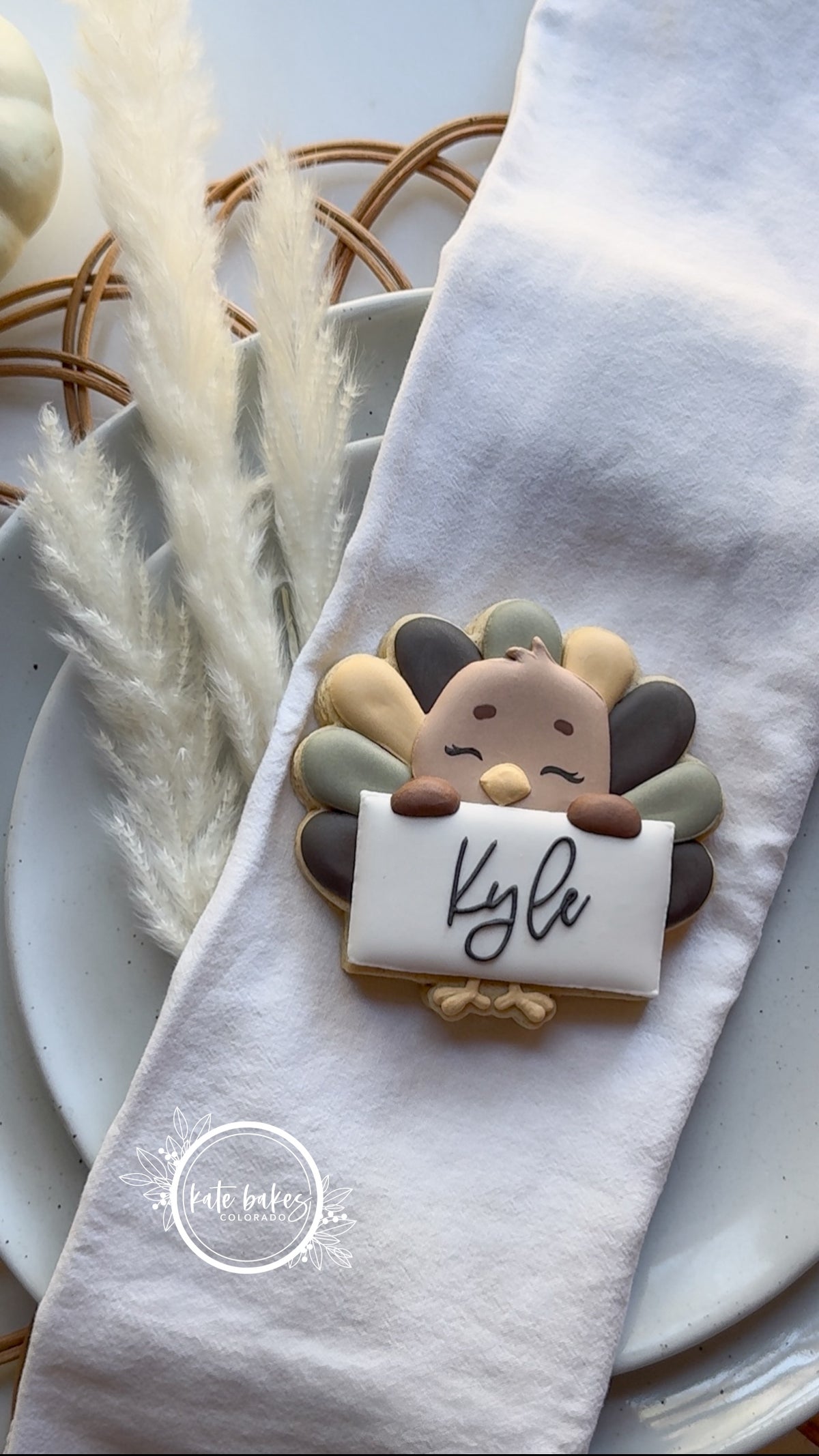 Cortador de galletas de 2 calabazas con vegetación