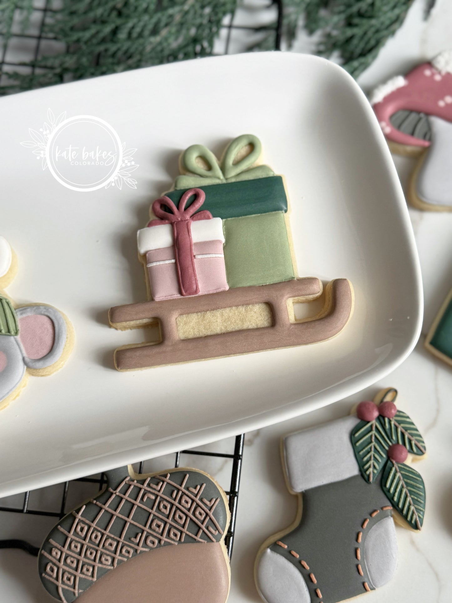 Sled with Gift Boxes Cookie Cutter