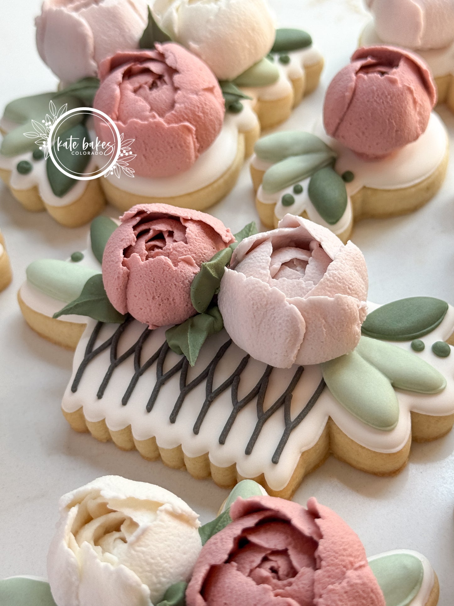 Floral Hair Comb Cookie Cutter