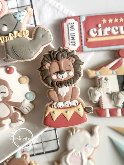 Lion on Stand Cookie Cutter