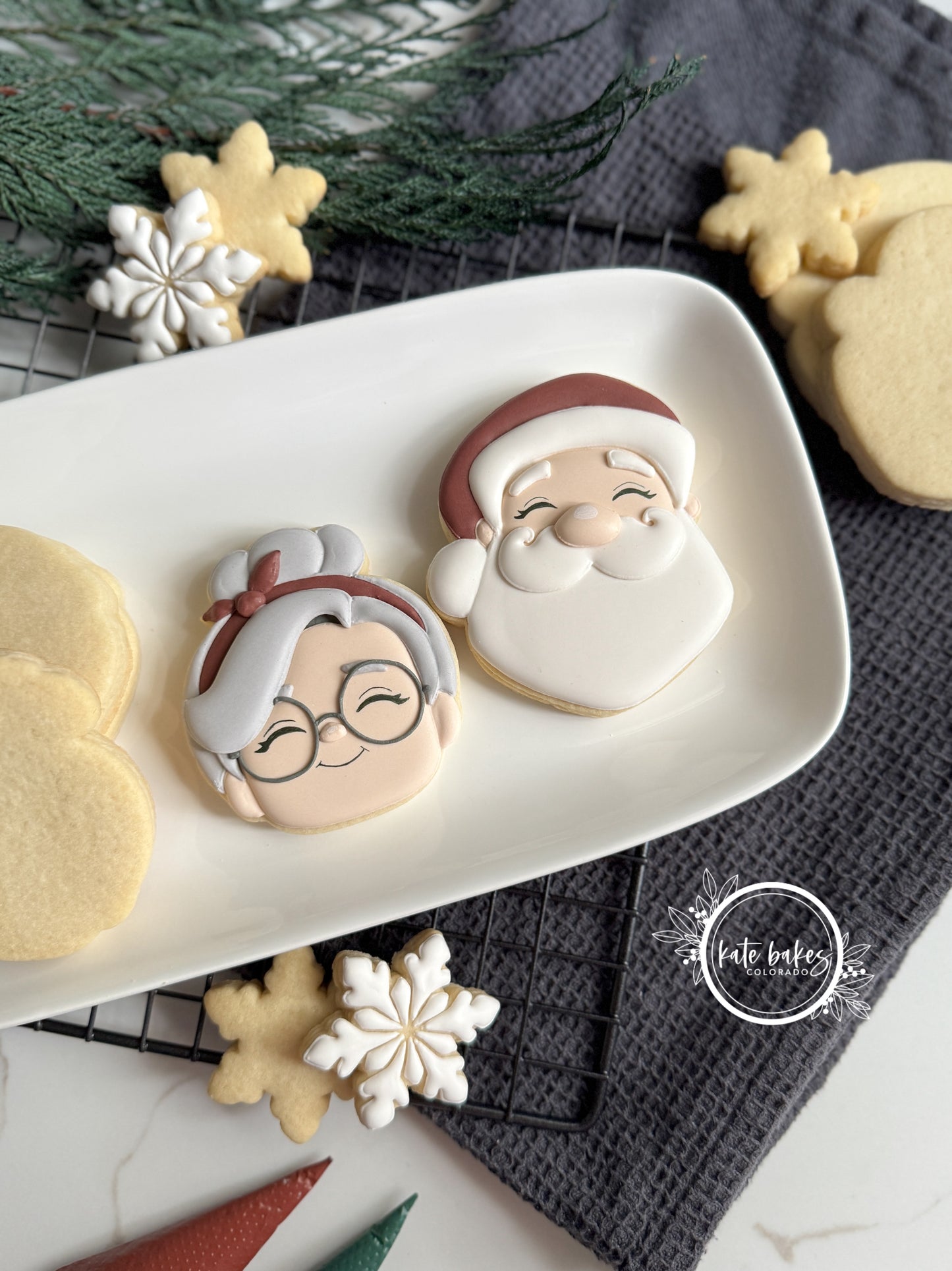 Santa & Mrs Claus No. 3 Cookie Cutter (SET OF 2)