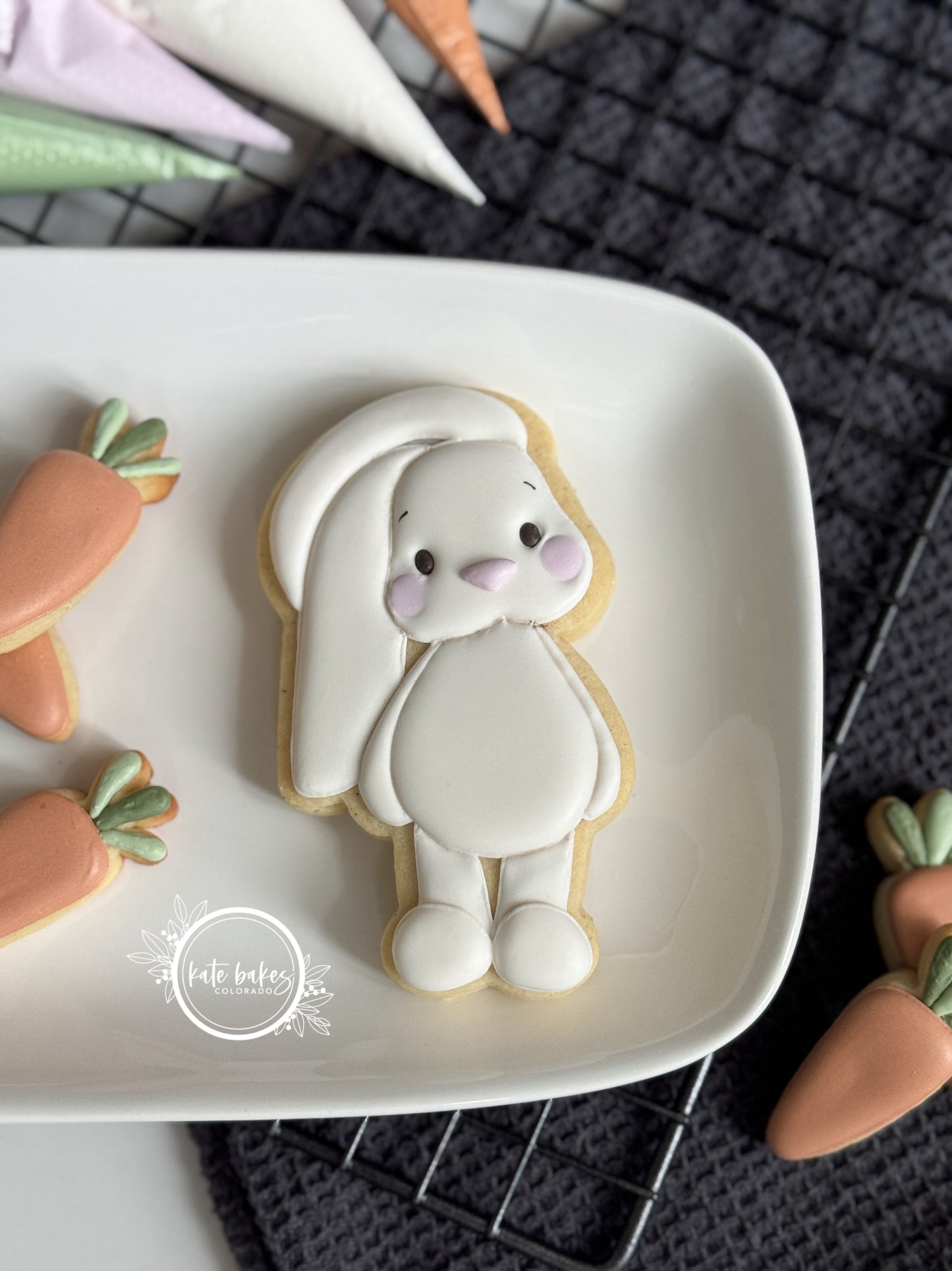 Cortador de galletas con cara de conejito