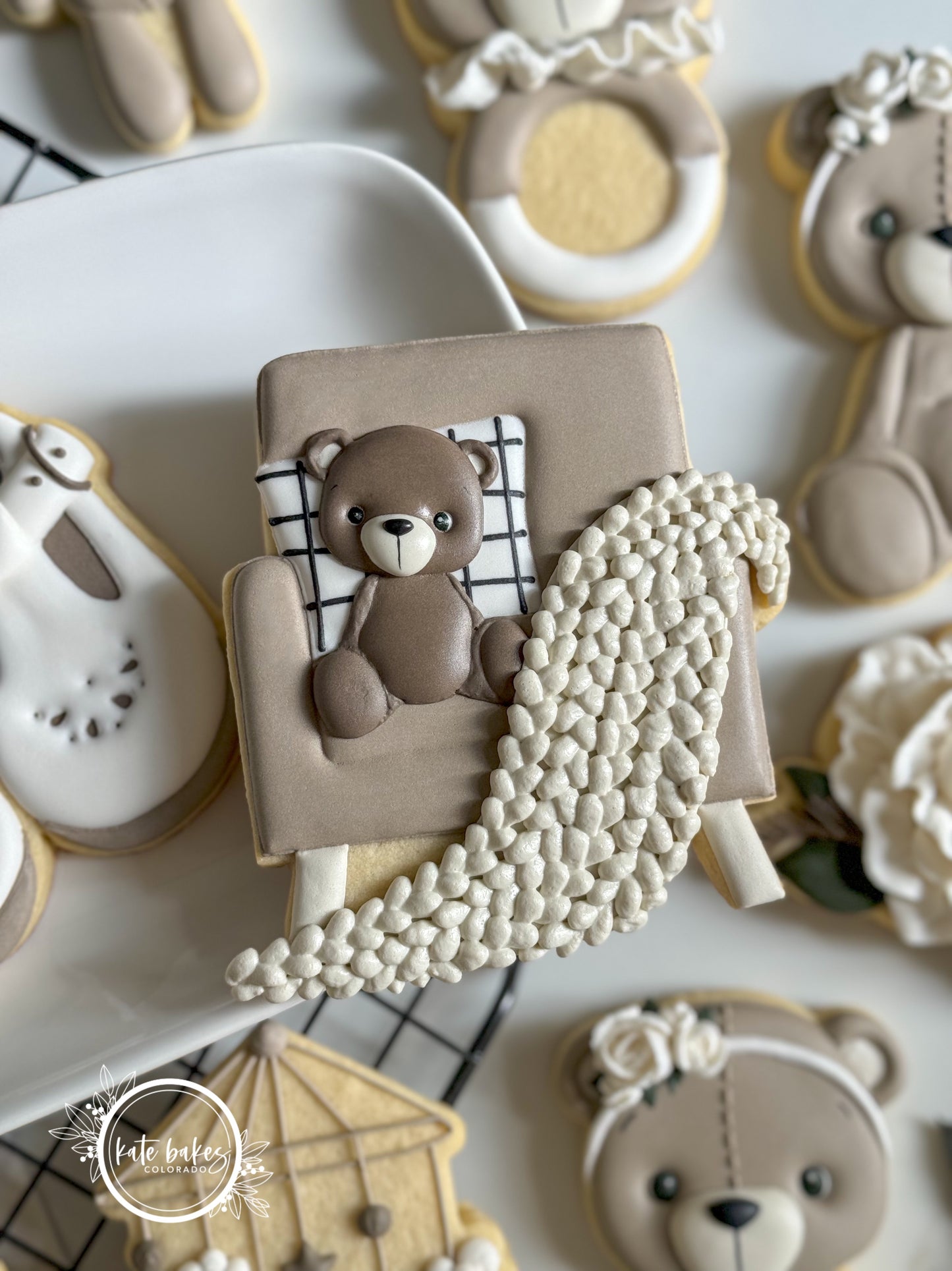 Nursery Chair with Blanket Cookie Cutter