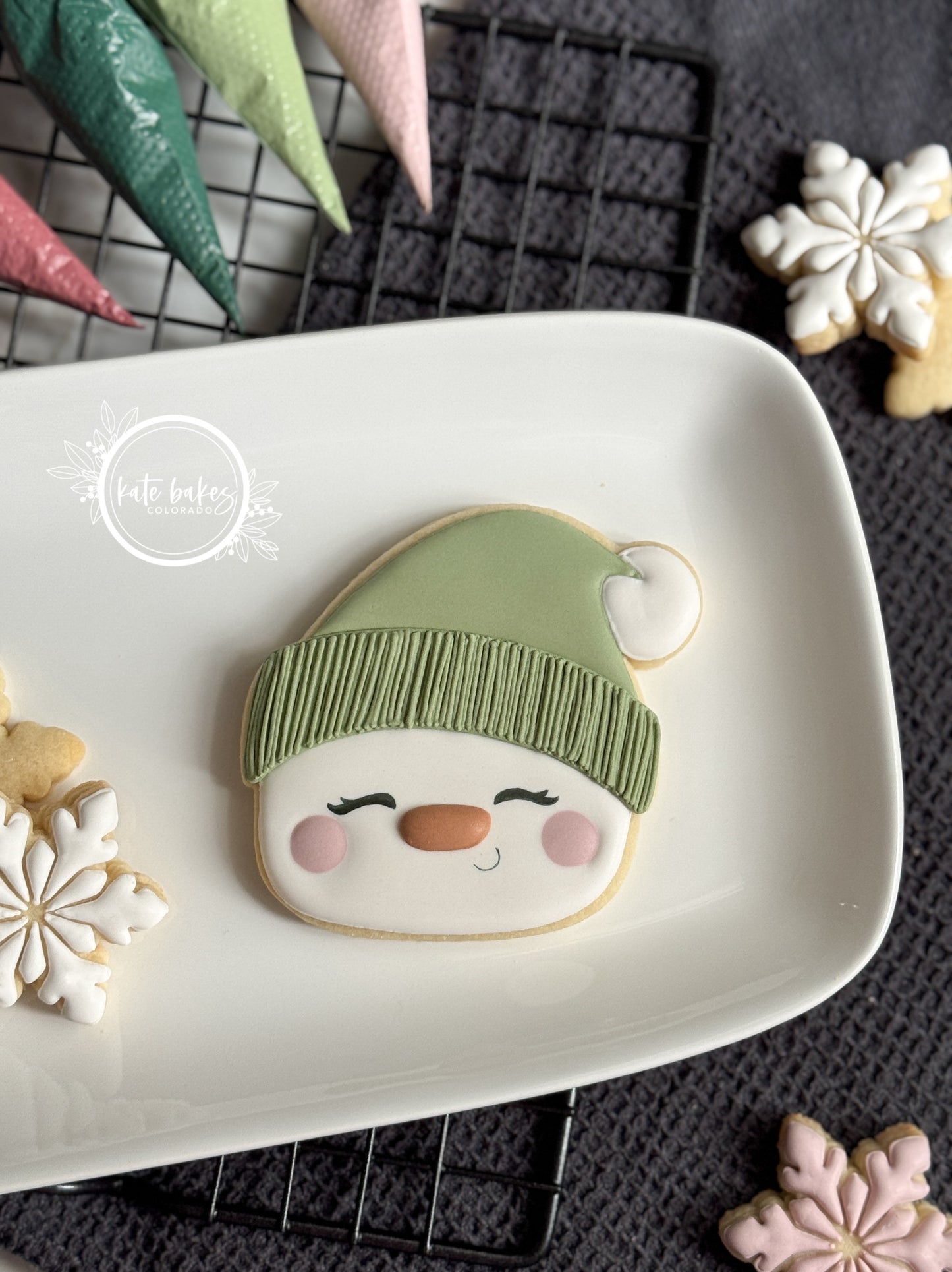 Snowman No.3 in Stocking Cookie Cutter