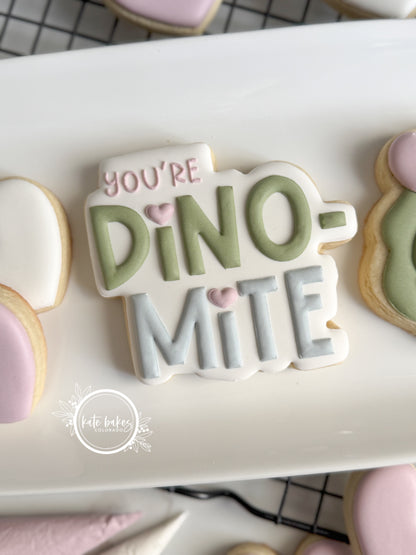 Dino-mite Plaque & T-Rex Cookie Cutter (SET OF 2)