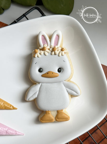 Duck with Bunny Ears Cookie Cutter