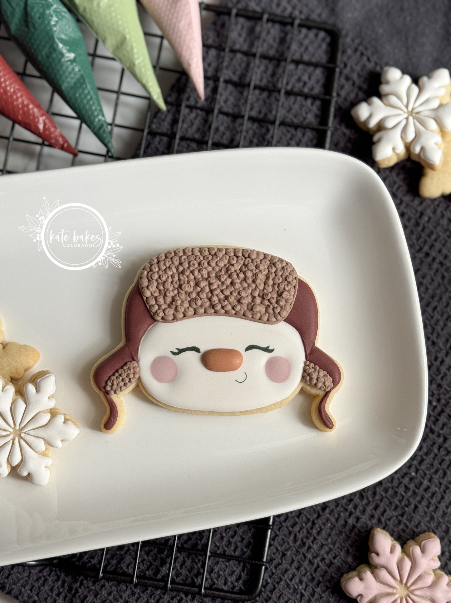 Snowman No.3 with Winter Hat Cookie Cutter