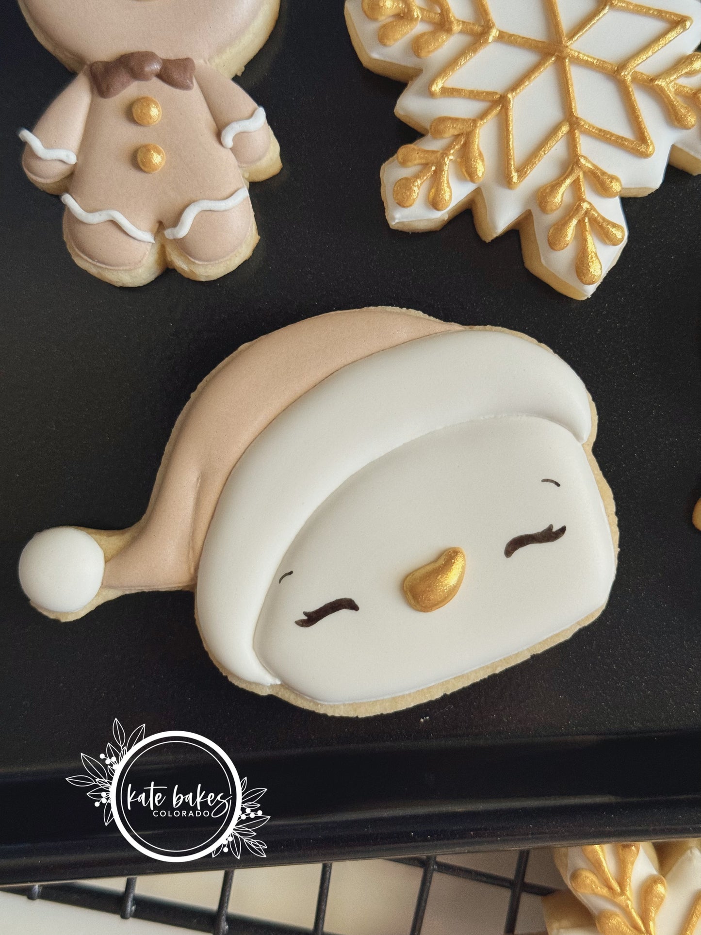 Snowman Face with Santa Hat Cookie Cutter