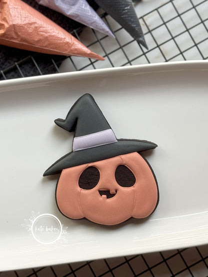 Cortador de galletas de 2 calabazas con vegetación