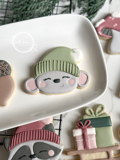 Mouse with Stocking Cookie Cutter