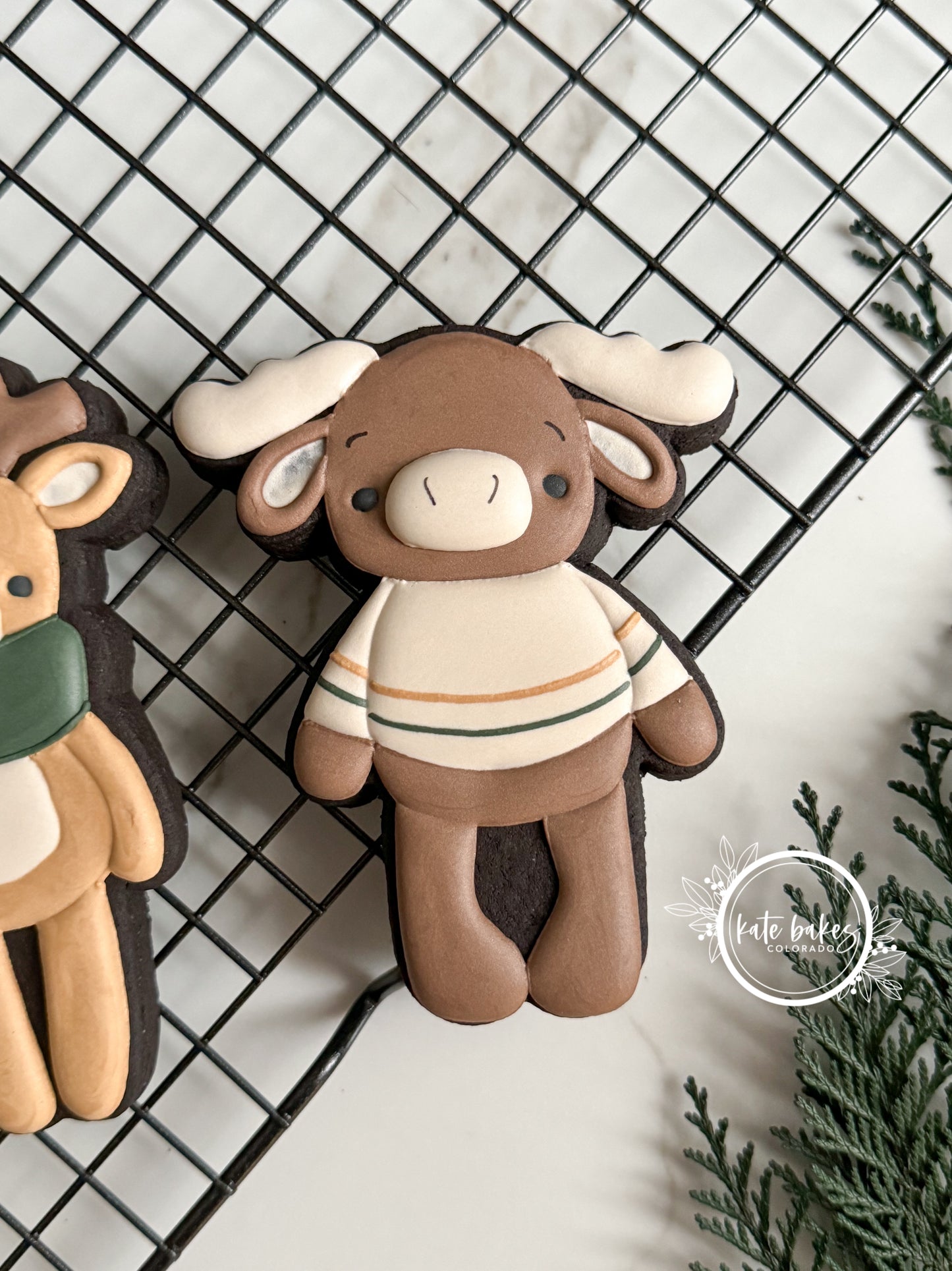 Tall Boho Moose Cookie Cutter